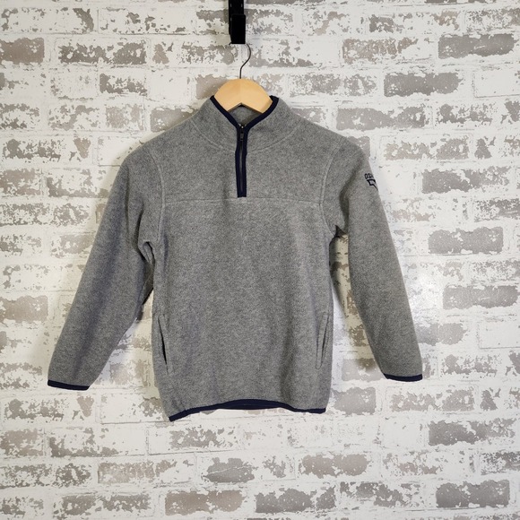 OshKosh B'gosh Other - OshKosh B'gosh Sweatshirt‎ Boy's Size 7Gray Fleece Quarter Zip Pullover Casual